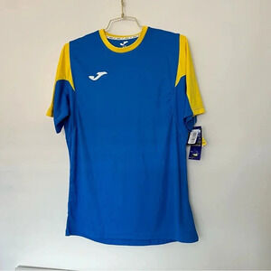 Joma Jersey Size Medium Blue/Yellow Short Sleeve Crew -Neck Number 11 On Back
